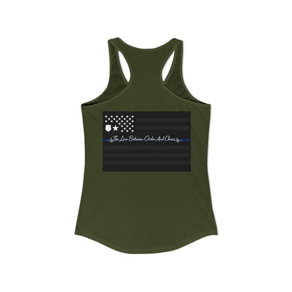 Thin Blue Line Women's Racerback Tank