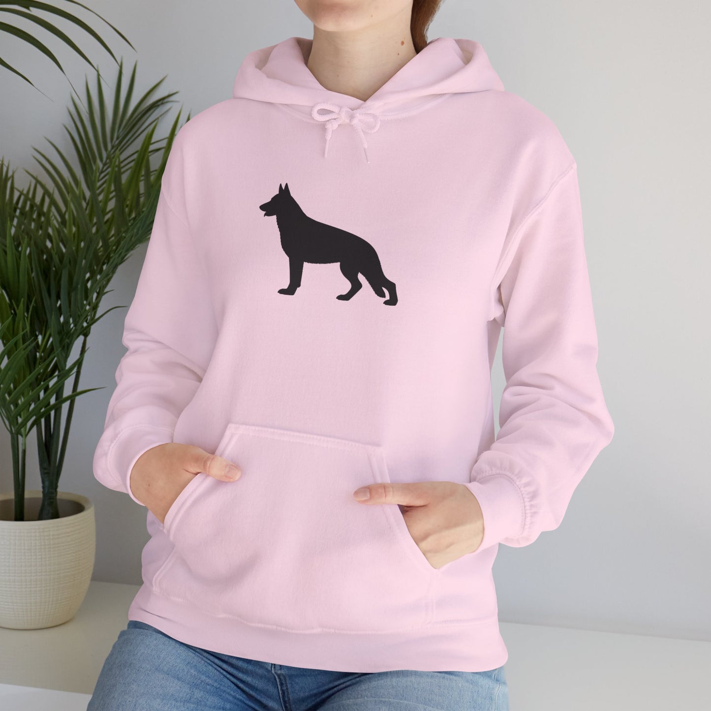 German Shepherd Silhouette Unisex Hoodie