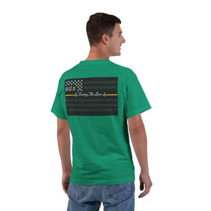 Thin Yellow Line Men's Short-Sleeve Crewneck Tee