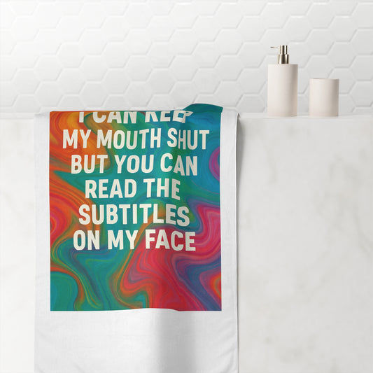 Subtitles Mink-Cotton  Beach Towel