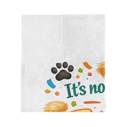 Fur-Fetti Cat Velveteen Microfiber Blanket