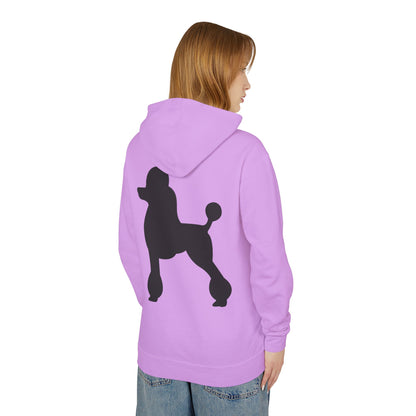 Poodle Silhouette Unisex Lightweight Hoodie
