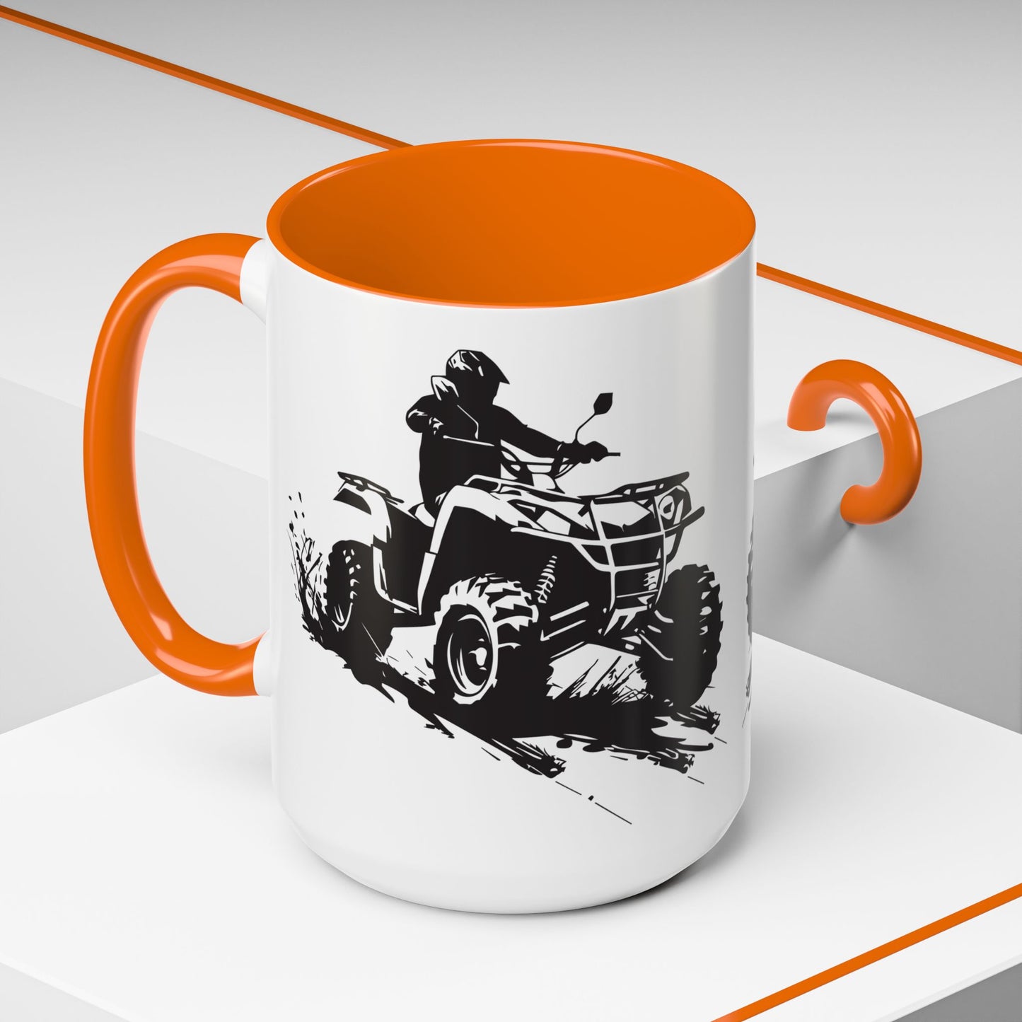 Slingin' Mud Quad 2-Tone Coffee Mug