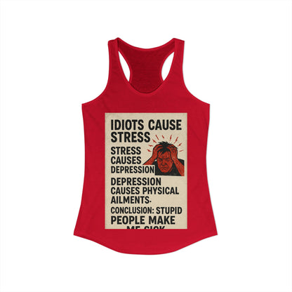 Stupid People Women's Racerback Tank