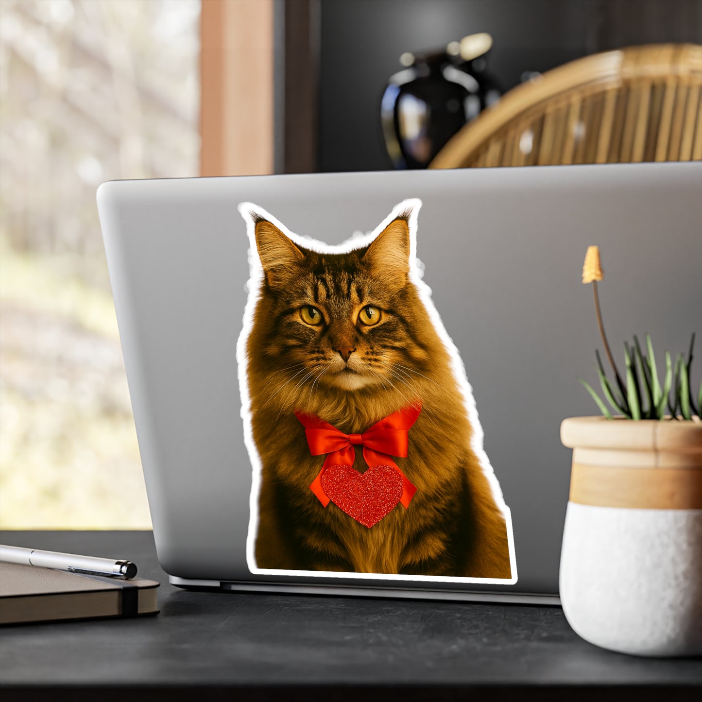 Cupid's Companion Cat Vinyl Decal