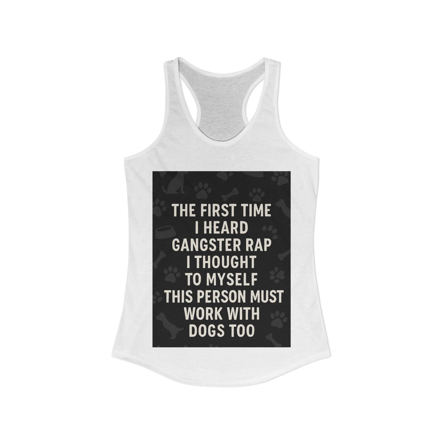 Gangster Rap Women's Racerback Tank