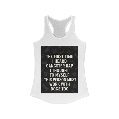 Gangster Rap Women's Racerback Tank