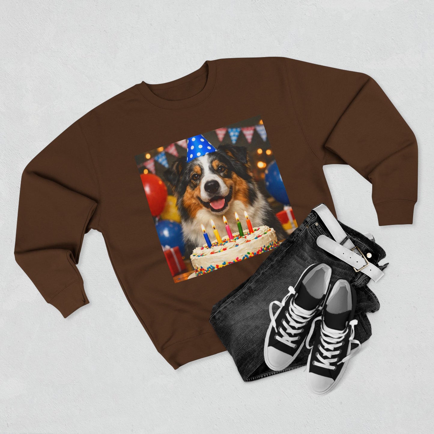 Birthday Buddy Aussie Unisex Crewneck Sweatshirt