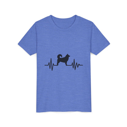 My Heart Beats For Malamutes Youth Unisex Short Sleeve Crewneck Tee