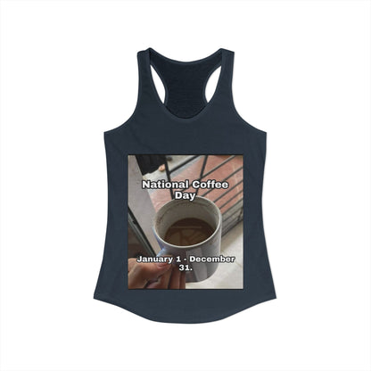 National Coffee Day Women's Racerback Tank