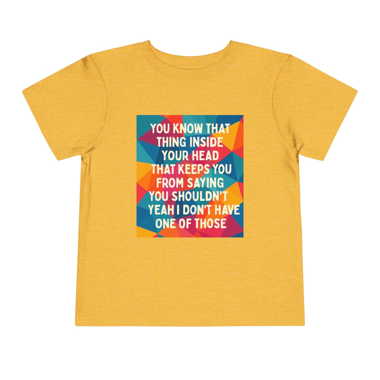 No Filter Toddler Unisex Short Sleeve Crewneck Tee