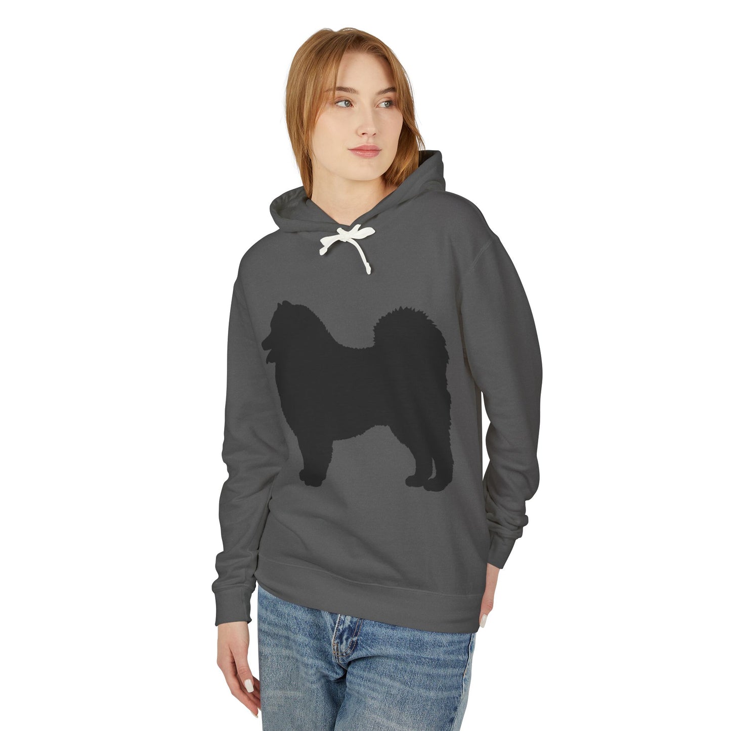 Samoyed Silhouette Unisex Lightweight Hoodie