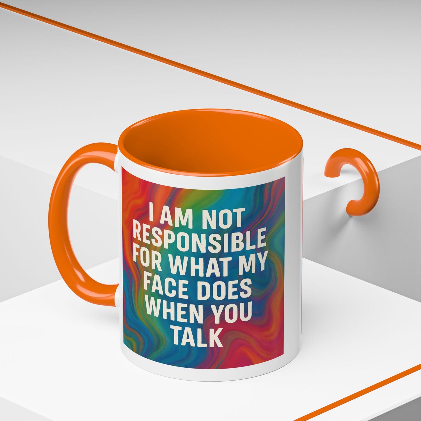 When You Talk 2-Tone Coffee Mug