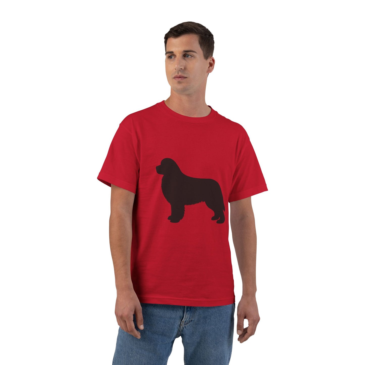 Newfie Silhouette Men's Short-Sleeve Crewneck Tee