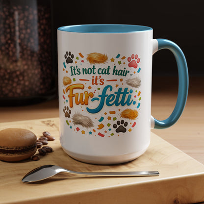 Fur-Fetti Cat 2-Tone Coffee Mug