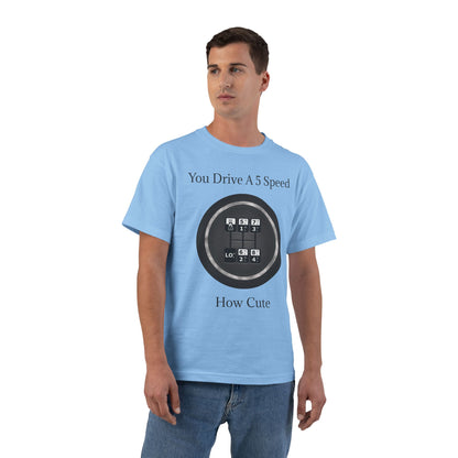 5 Speed How Cute Men's Short-Sleeve Crewneck Tee