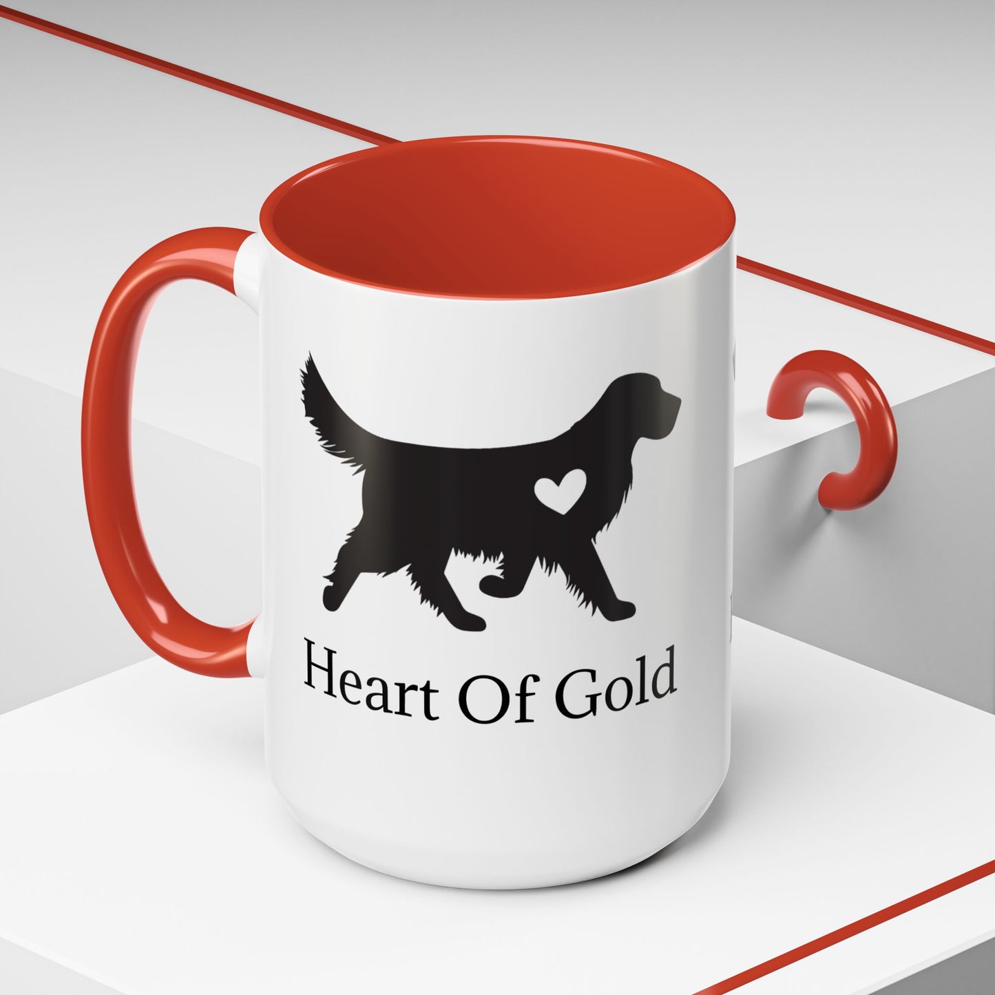 Heart Of Gold 2-Tone Coffee Mug