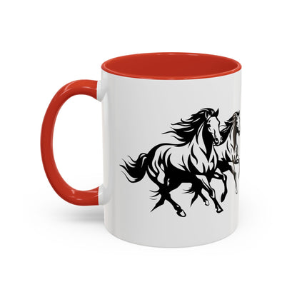 Horsin' Around 2-Tone Coffee Mug