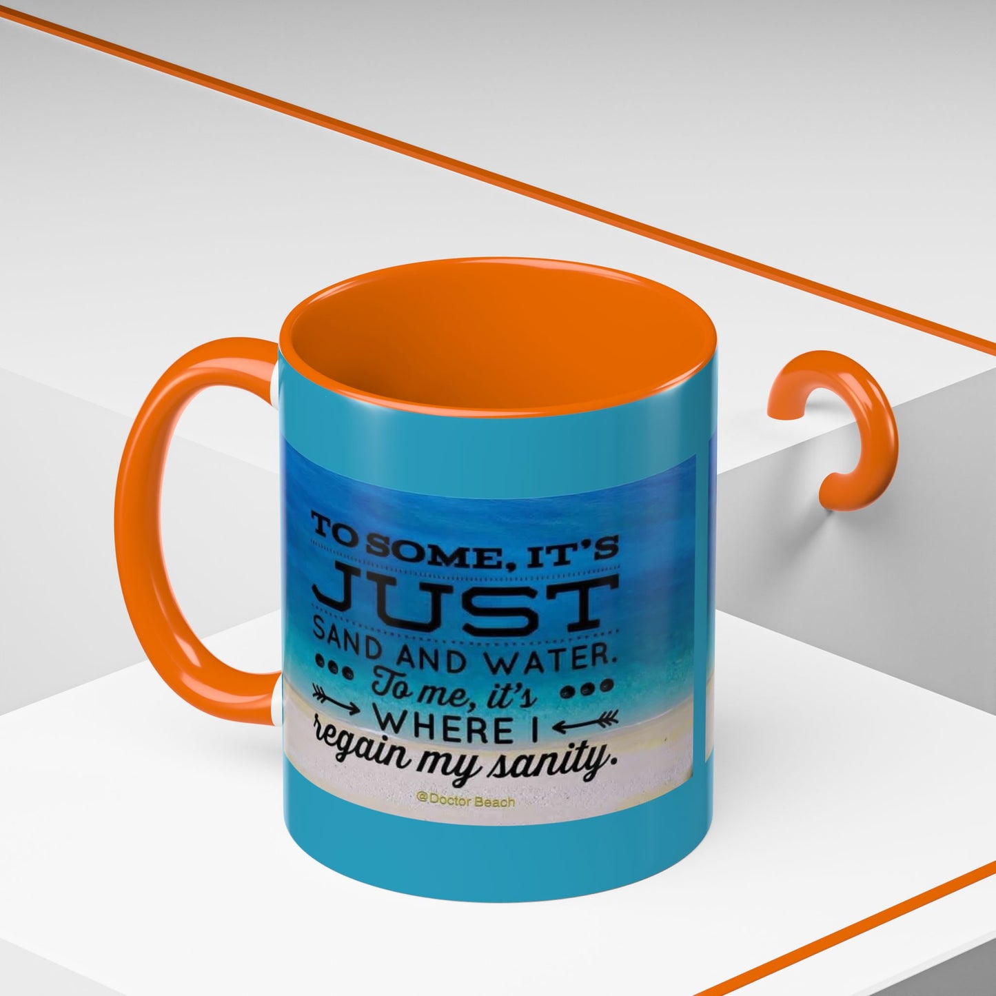 Dr. Beach 2-Tone Coffee Mug