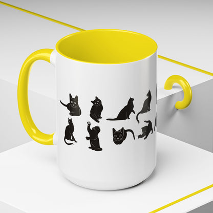 Cats 2-Tone Coffee Mug