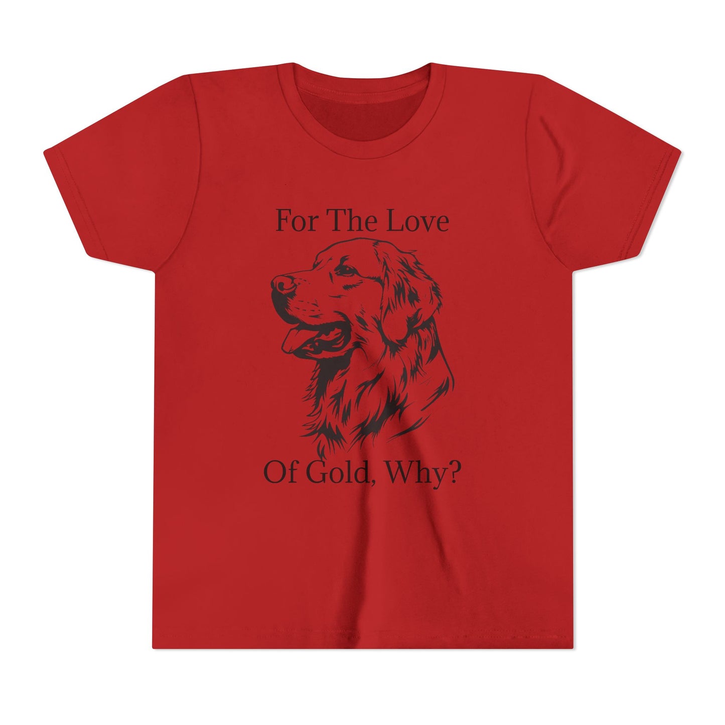 For The Love Of Gold Youth Unisex Short Sleeve Crewneck Tee