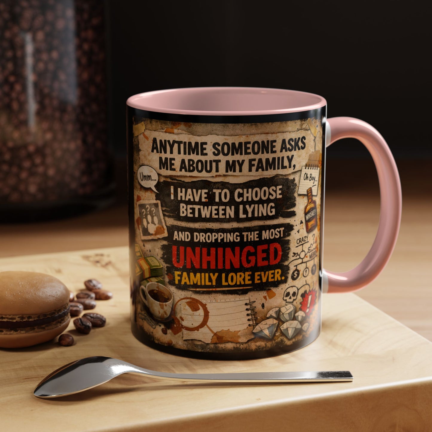 Unhinged Family 2-Tone Coffee Mug