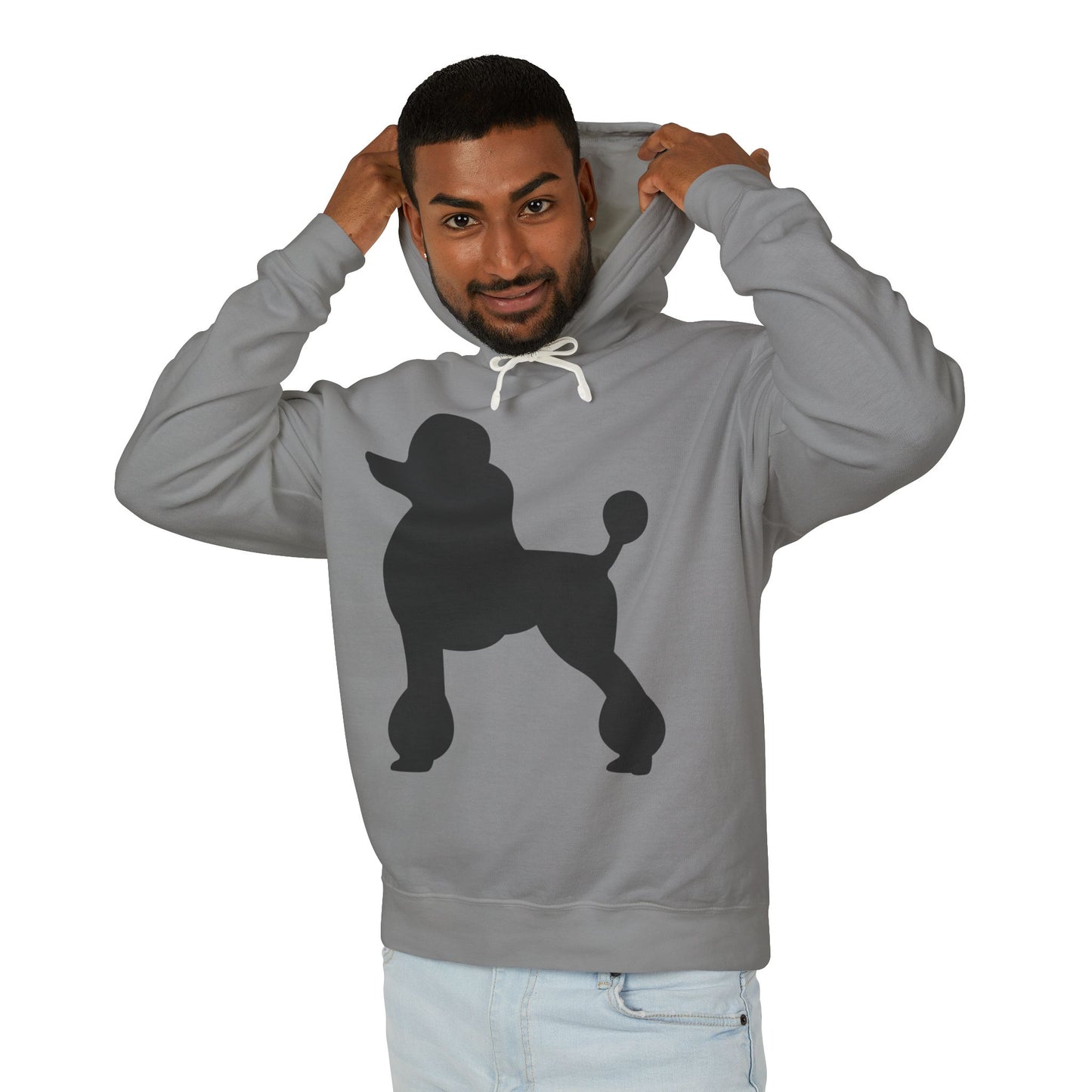 Poodle Silhouette Unisex Lightweight Hoodie