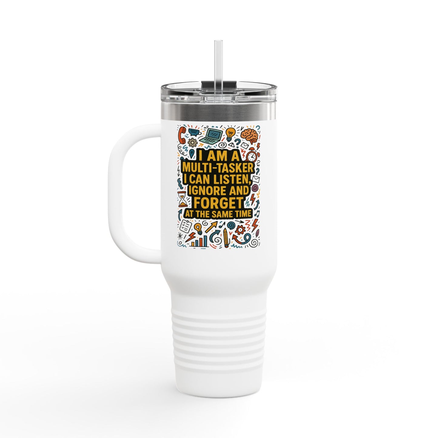 Multi-Tasker Insulated Travel Mug