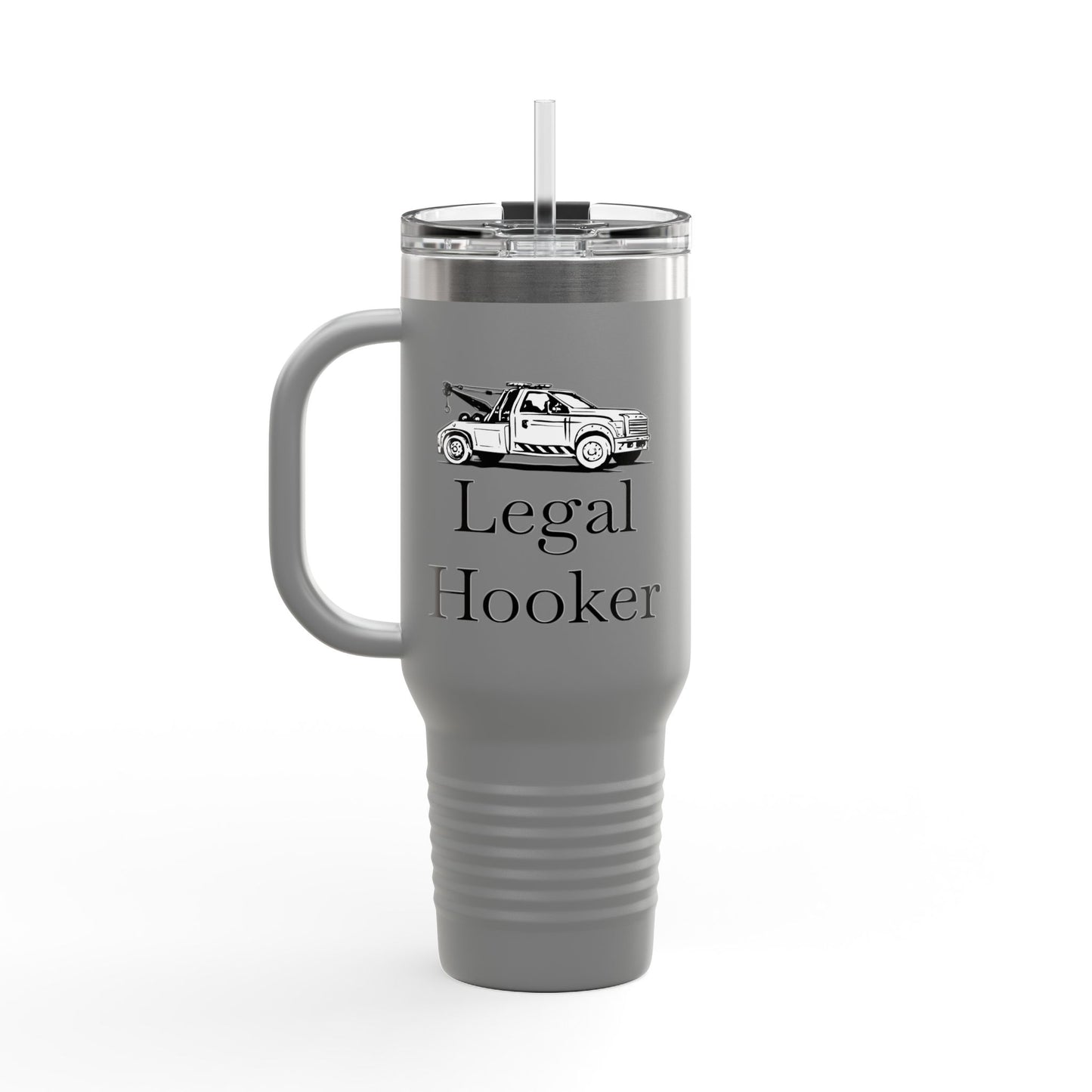 Legal H**ker Wheel Lift Tow Truck Insulated Travel Mug