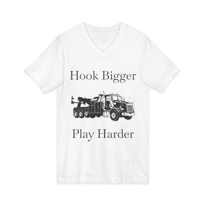Hook Bigger Unisex Short Sleeve V-Neck Tee