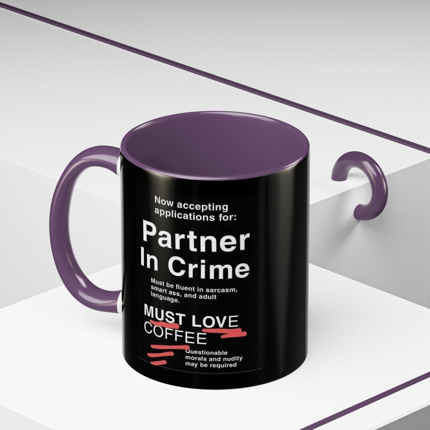 Partner In Crime 2-Tone Coffee Mug