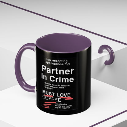 Partner In Crime 2-Tone Coffee Mug