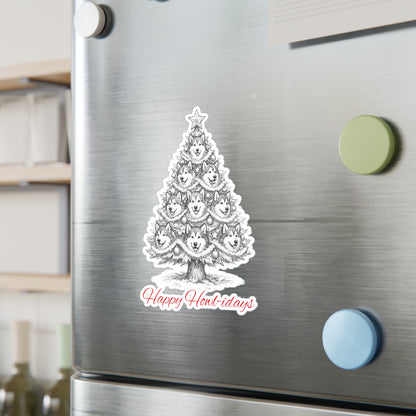 Happy Howl-idays Vinyl Decal