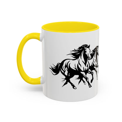Horsin' Around 2-Tone Coffee Mug