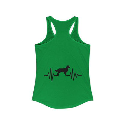 My Heart Beats For Goldens Women's Racerback Tank