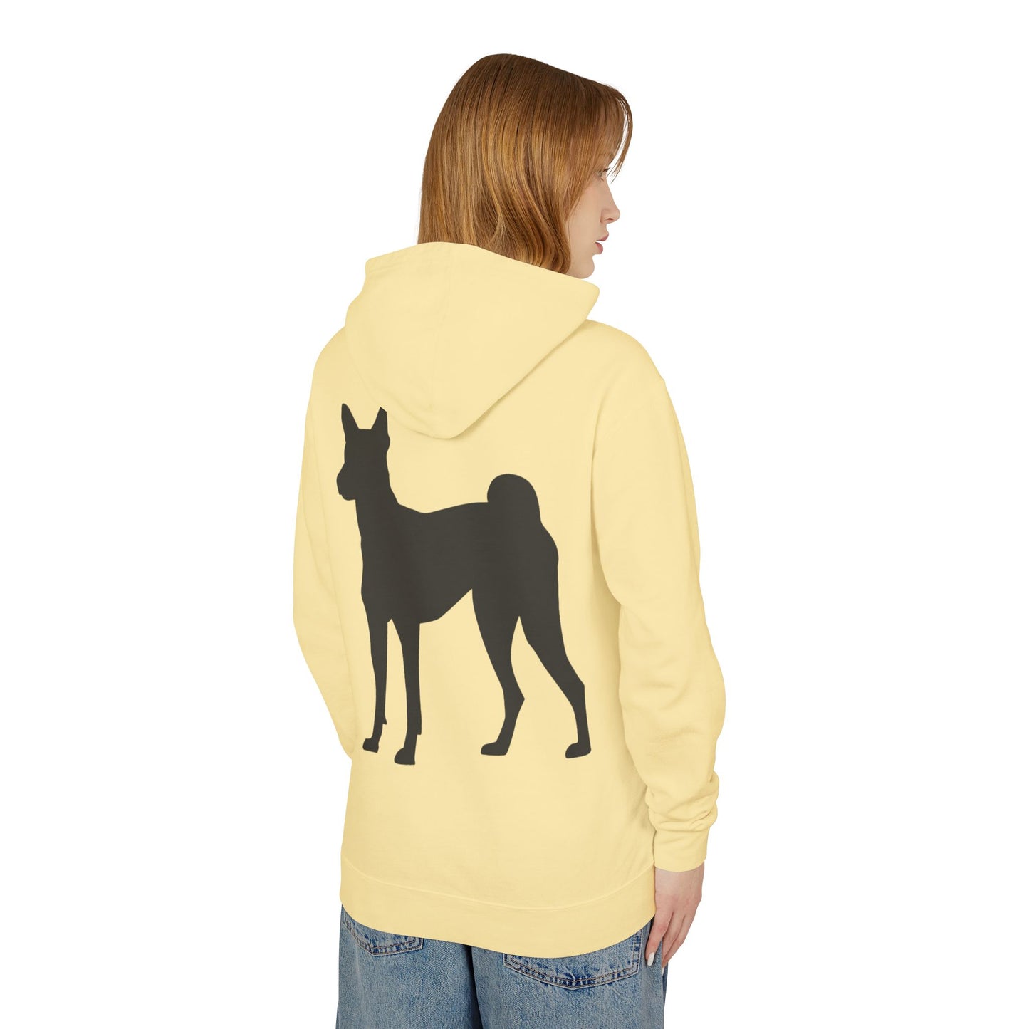 Basenji Silhouette Unisex Lightweight Hoodie