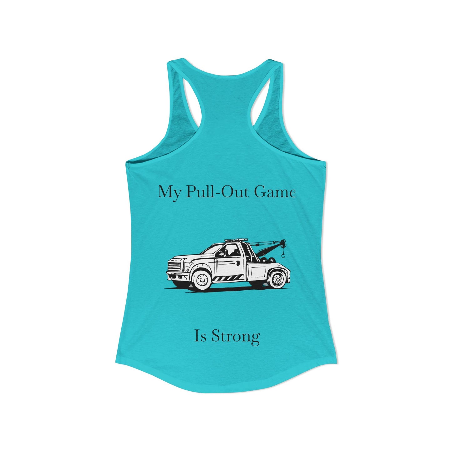 Pull Out Wheel Lift Tow Truck Women's Racerback Tank