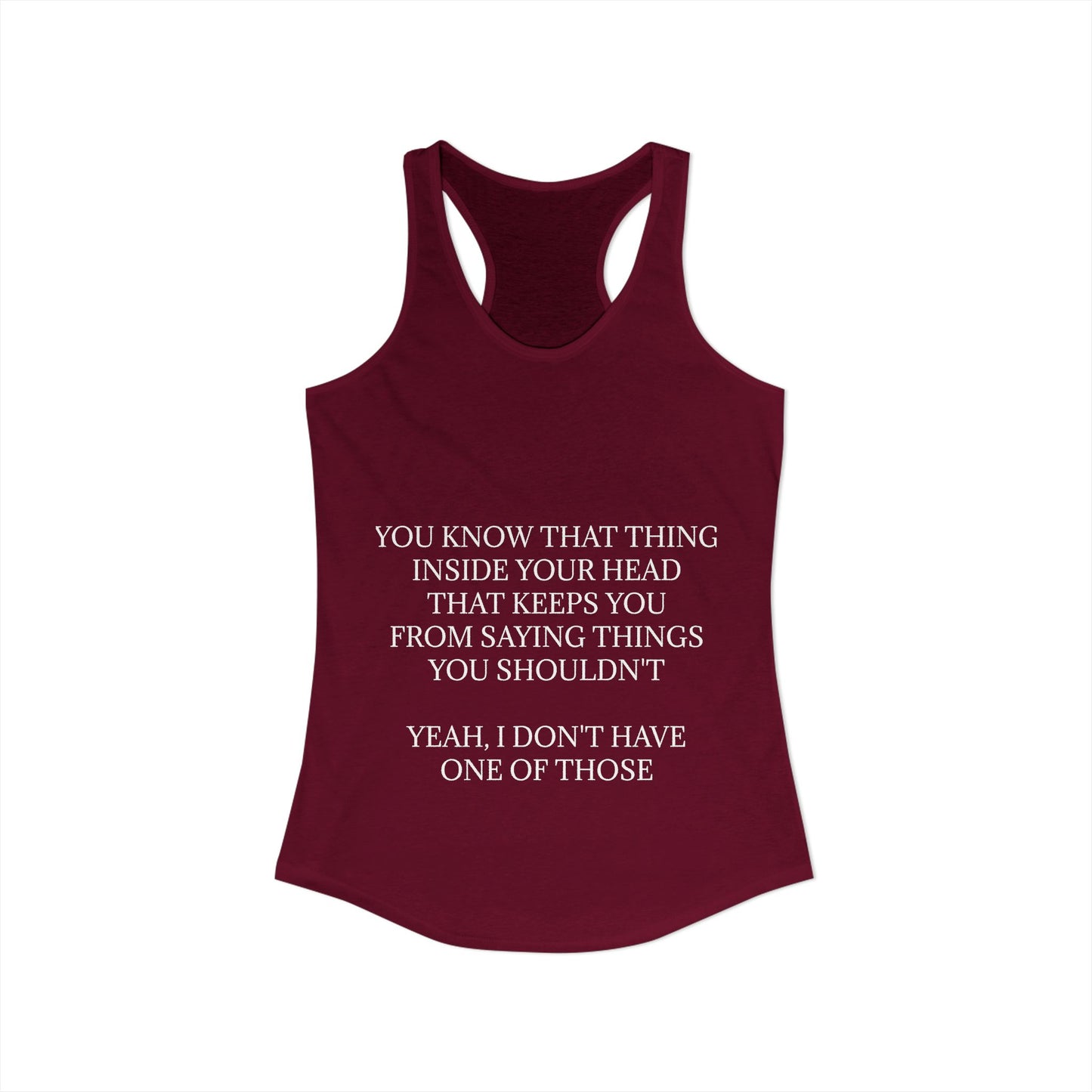 No Filter Women's Racerback Tank