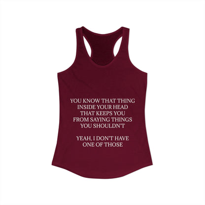 No Filter Women's Racerback Tank