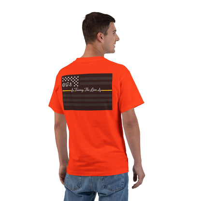 Thin Yellow Line Men's Short-Sleeve Crewneck Tee