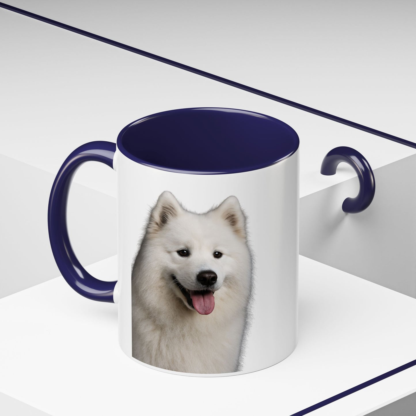 Samoyed Head 2-Tone Coffee Mug