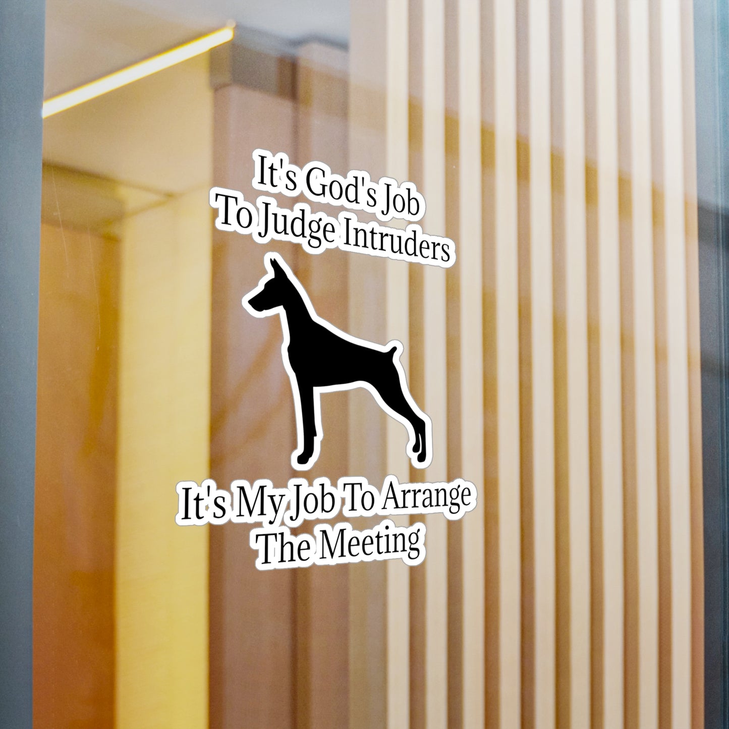 Arrange The Meeting Vinyl Decal