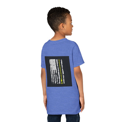 Thin Yellow Line Youth Unisex Short Sleeve Crewneck Tee