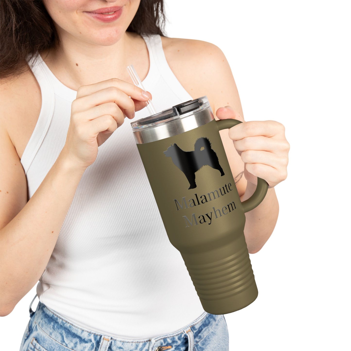 Malamute Mayhem Insulated Travel Mug
