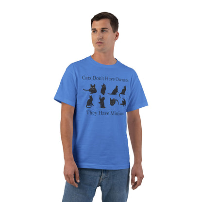 Cat Minions Men's Short-Sleeve Crewneck Tee