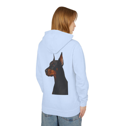 Doberman Head Unisex Lightweight Hoodie