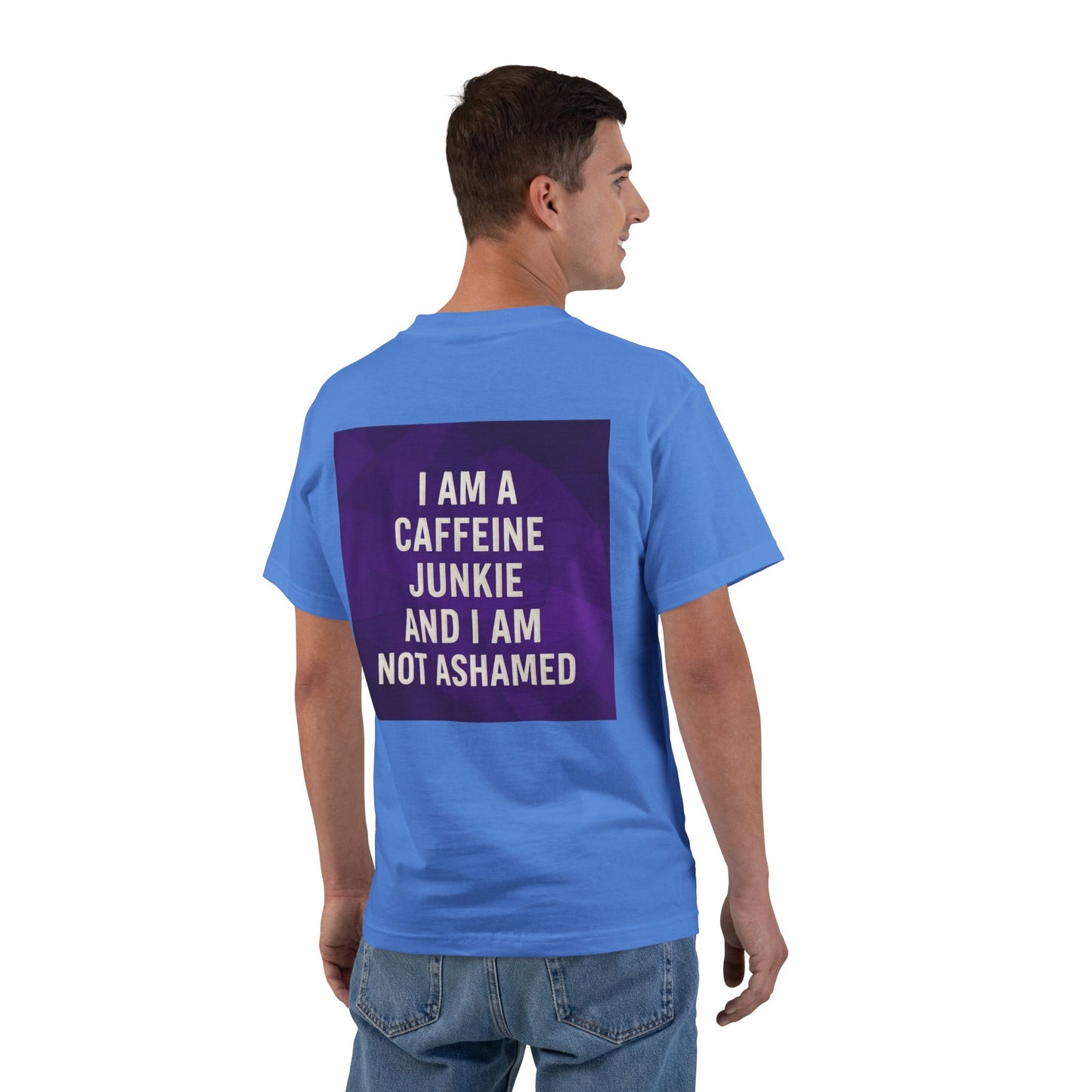 Caffeine Junkie Men's Short-Sleeve Crewneck Tee