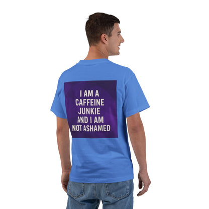 Caffeine Junkie Men's Short-Sleeve Crewneck Tee
