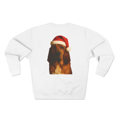 Santa Paws Bloodhound Unisex Crewneck Sweatshirt