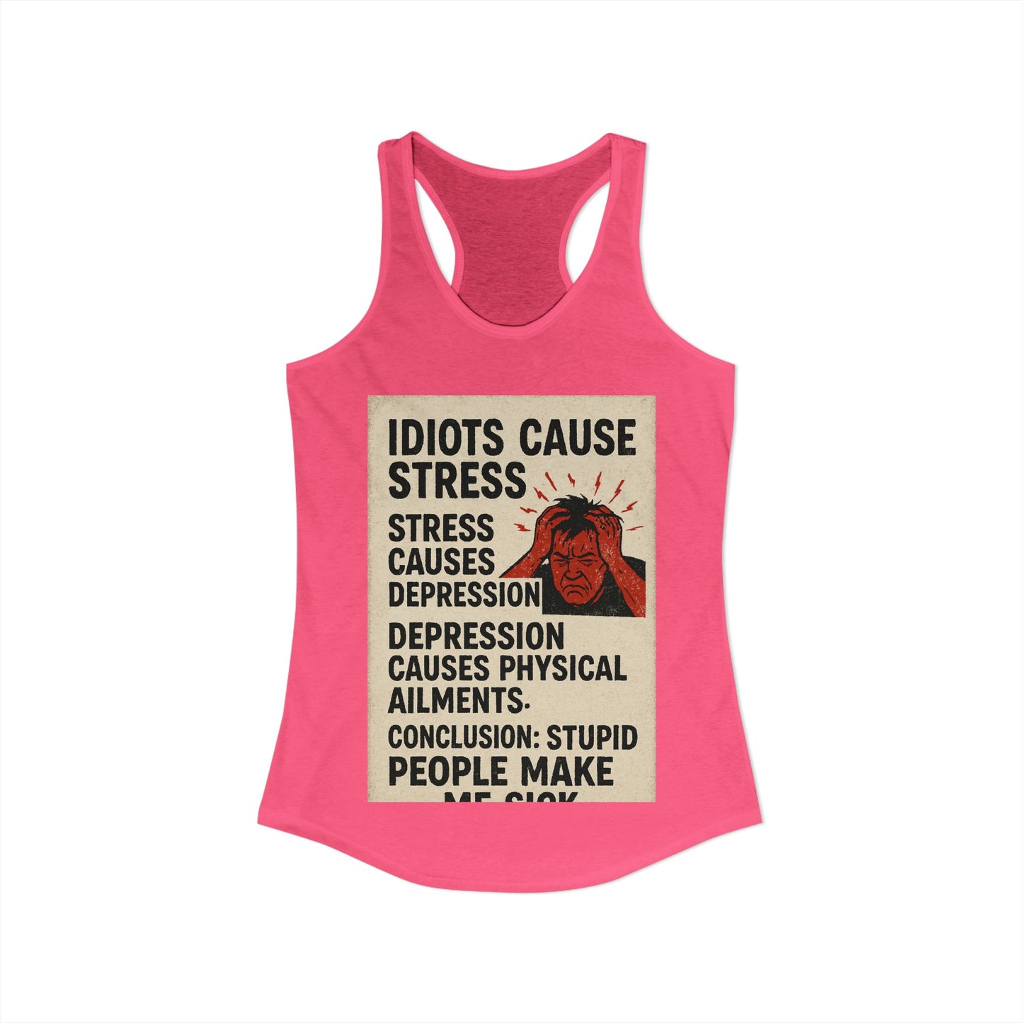 Stupid People Women's Racerback Tank